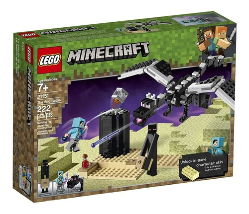 Lego Minecraft Set 21151 La Batalla En El End