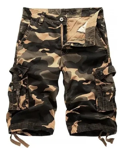 Pantalones Cortos De Trabajo Camuflaje Hombre Talla Grande