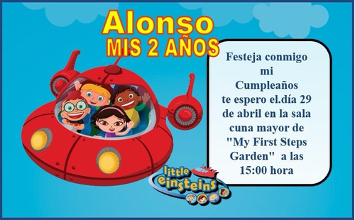 Kit Imprimible Little Einsteins Tarjeta Invitacion Cumpleaño