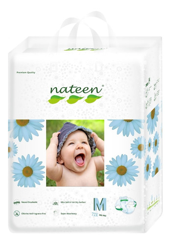 Nateen Pañal Ecologico Talle M X 72