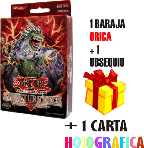 Yugioh Baraja Dinosaurs Rage Oricas 45 Cartas Sin Caja