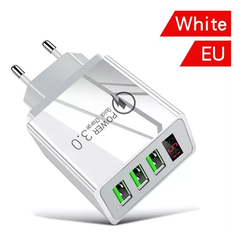 Cargador Usb Múltiple 5v 22w 4 Puertos 1.0a 2.4a 4.4a + V8