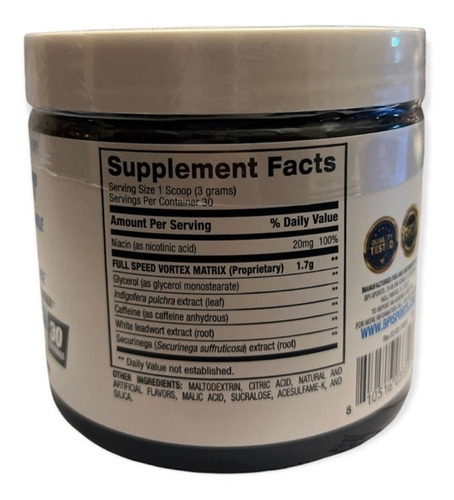 Pre Entreno Bpi Sports 1mr Vortex 30 Servicios Sabor Snow Cone