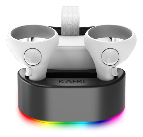 Kafri Base Carga Para Oculus Quest 2 Luz Led Soporte Virtual