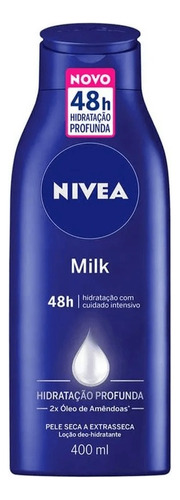 Loção Hidratante Nivea Milk Hidratação Intensiva 400ml