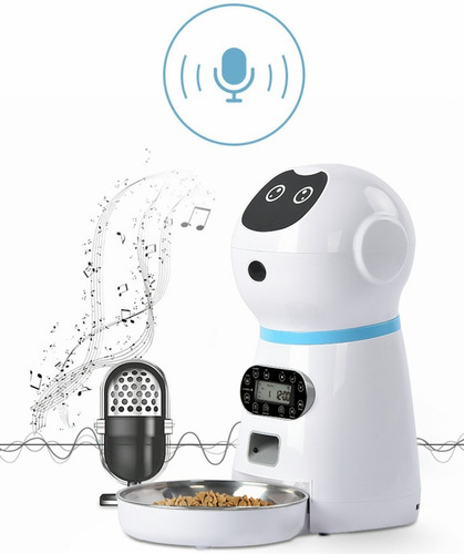 Imagen 4 de 10 de Robot Alimentador Automático Para Mascotas Dispensador