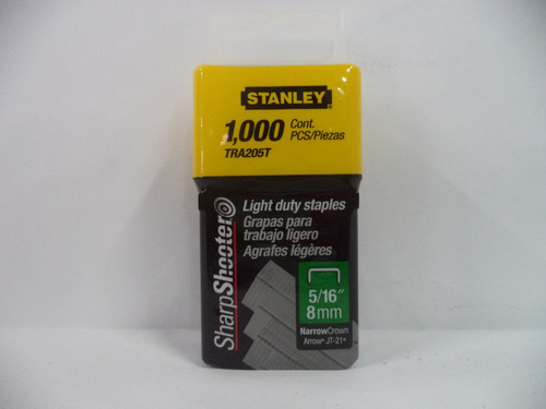 Grapas 5/16 Trabajo Liviano (1000 Grapas) (stanley-tra205t)