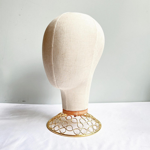 Multipurpose Wig Head Hairpiece Manikin Hats Stand Aureate