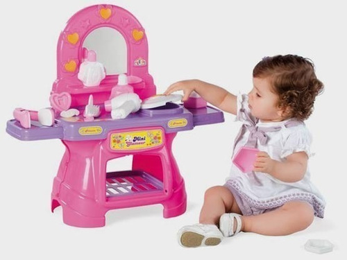 Tocador Infantil Pequeño Glamour Juegos Niñas Calesita 0330