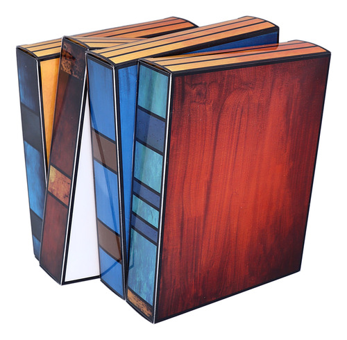 Stacked Books Acrylic Colorful Book Reading Handmade