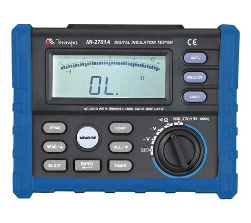 Megômetro Digital Minipa Mi2701a Função Medição Cronometrada
