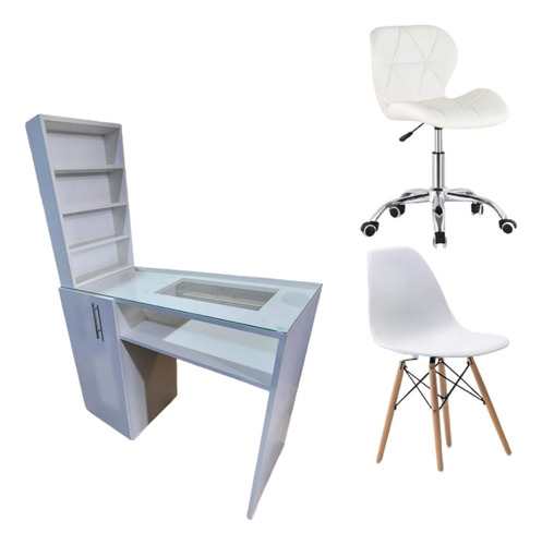 Set Manicure Mesa Repisa Sillas Incluidas