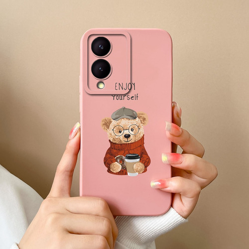 Fundas For Vivo Y17s Vivoy17s 4g, Bonita Funda Blanda Color