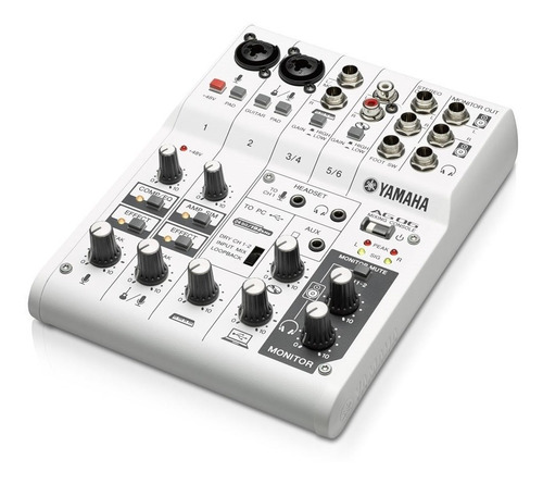 Yamaha Ag06 Mixer Multifunción 6 Canales Interfase Usb Fx