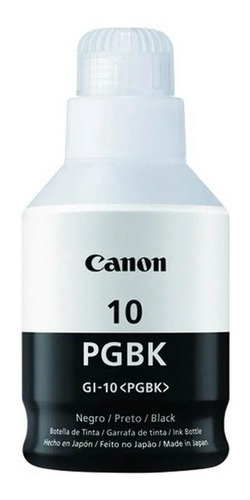 Botella De Tinta Canon  Gi-10 Pgbk Negro