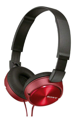 Imagen 1 de 3 de Audífonos Sony Mdr Zx310ap Plegable Con Cable Rojo