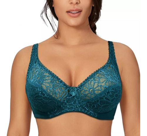 For Sostenes De Encaje Para Mujer, Talla Grande, 4 Piezas