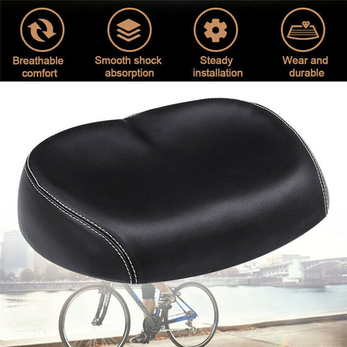 Bp1 Asiento De Bicicleta Eless Wide Soft Pu (negro)