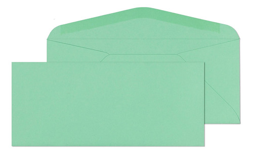 Endoc 9 Sobres De Colores - Paquete De 100 - Color Verde Pas