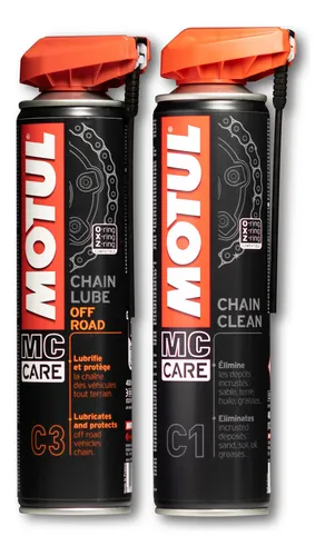 Lubricante Cadena Motul C3 + Limpiador De Cadena Motul C1