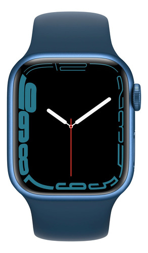 Reloj Smartwatch Apple Watch Series 7 Gps 41mm Blue Sport Ba