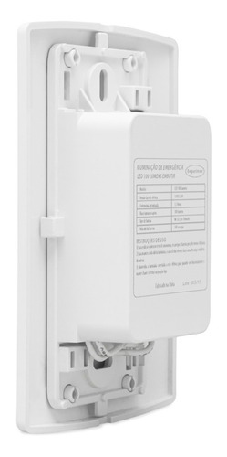Luz Luminária Lâmpada De Emergência Embutir Parede 100lumens