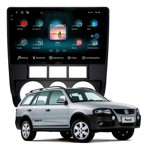 Multimidia Aikon Fóton G3 G4 Parati 2006/2014 12+256gb 2k 9p