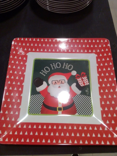 Imagen 2 de 5 de Plato Navideño Melamina