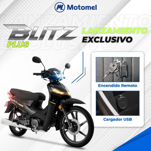 Imagen 5 de 24 de Motomel Blitz 110 Plus Lanzamiento Exclusivo Full Led Alarma