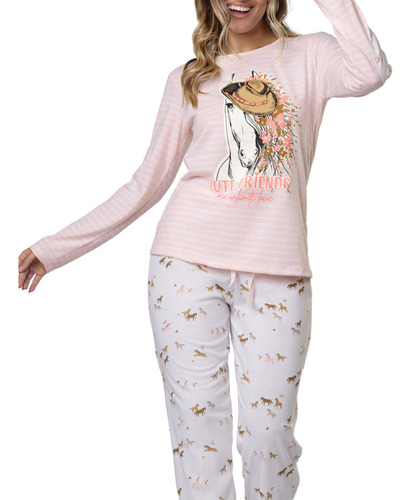 Pijama Invierno  Mujer So Pink 11699