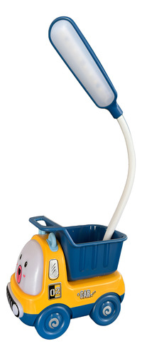 Lampara Led Luz De Noche Infantil Recargable Velador Camion Amarillo