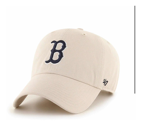 Boné 47 Brand Boston Red Sox Clean Up Bege Original