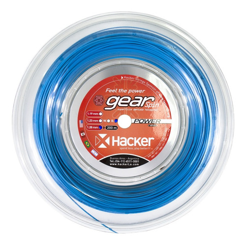 Rollo De Cuerdas Hacker Gear Spin (blue) 200m 1.19/1.23/1.28