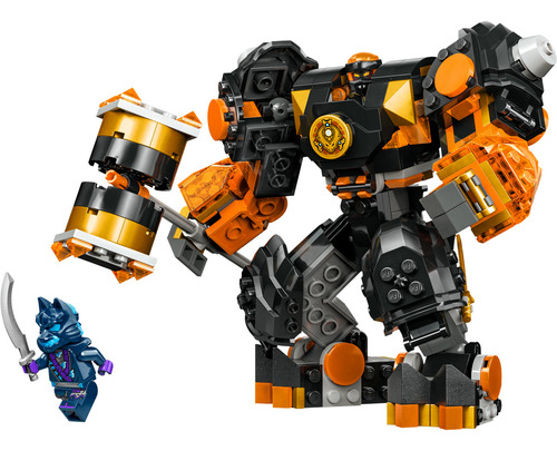 Set Lego Ninjago 71806 Mech Elemental De La Tierra 235 Pz