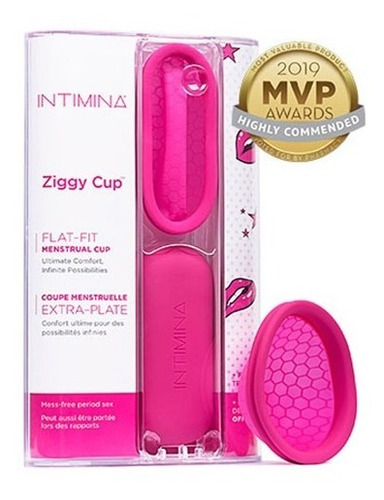 Copa Menstrual Ziggy Cup Reutilizable Ecológica + Estuche