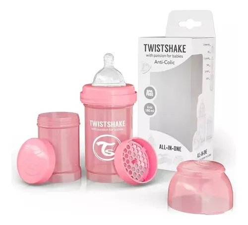 Mamadera Anticólico Twistshake 180ml Azul