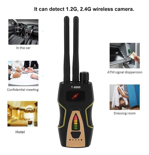 Anti Espía Oculta Cámara Detector De Señal De Rf Bug Gps