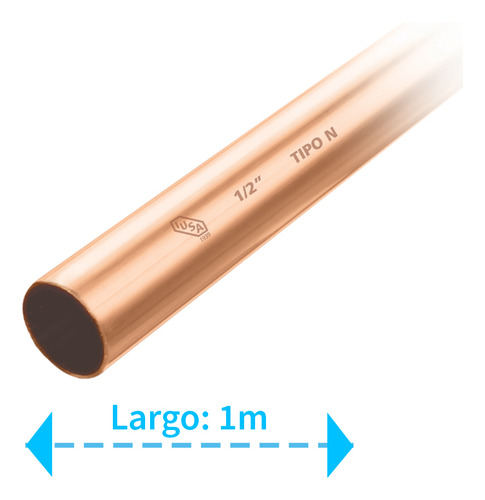 Tubo Rígido Tipo N, Tramo De 1/2 13 Mm X 1 M
