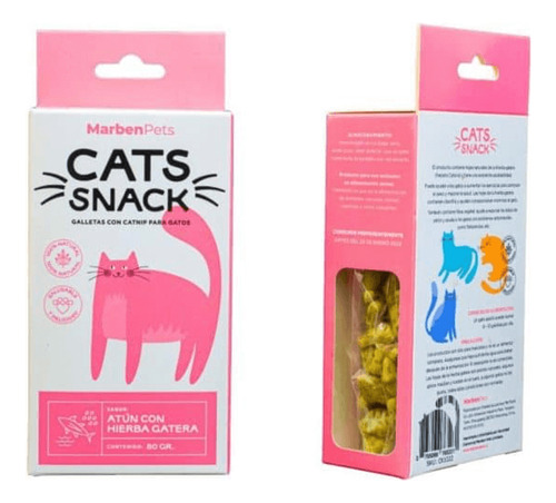 Marbenpets® Cats Snack Galletas Atún Con Hierba Gatera