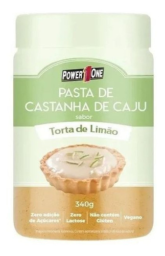 Pasta De Castanha De Caju 340g - Power One - Torta De Limão