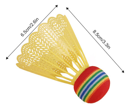 10pcs Shuttlecocks Nylon Badminton Várias Cores Duráveis