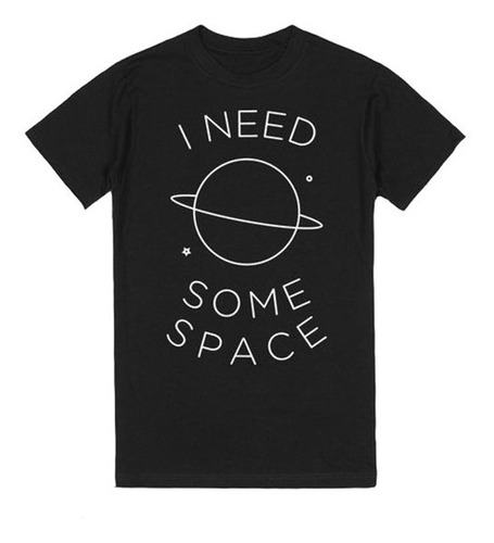 Playera Camiseta Necesito Mas Espacio Planetas Unisex + Rega