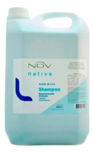 Shampoo Nov Aceite De Lino Restaurador Profundo 3900ml