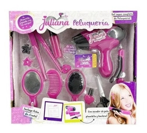 Set Juliana De Peluquería Con Luz Y Sonido 