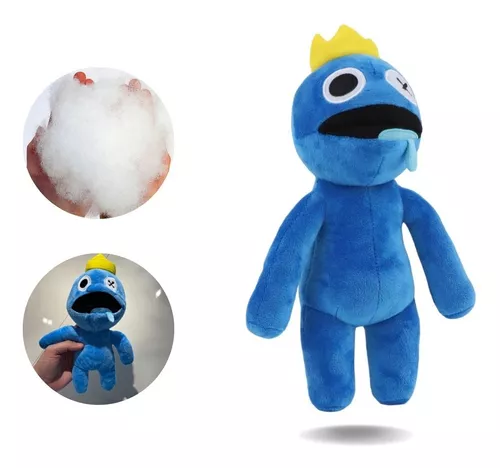 Boneco Blue Babão Rainbow Friends Jogo Roblox Azul Pelúcia