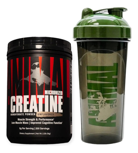 Pack Creatina Animal 1kilo + Shaker - Universal Nutrition