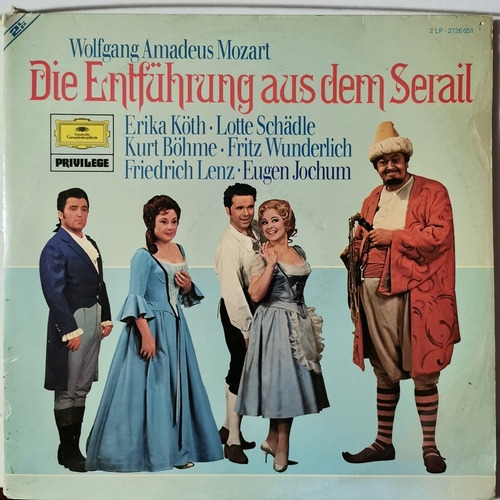 Disco Lp: Mozart- Die Entfuhrung 2 Lps