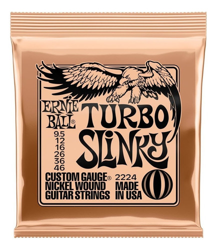 Encordoamento Ernie Ball 09.5 046 Turbo Slinky Usa 2224