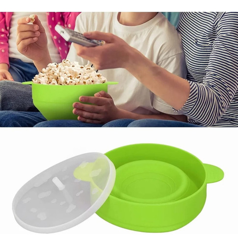Tazón Genérico Plegable De Silicona Para Hacer Palomitas De