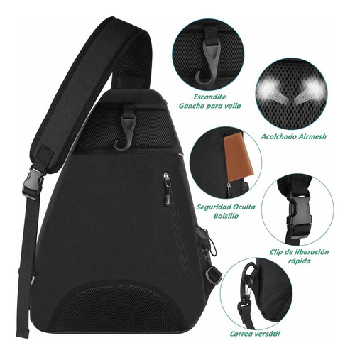 Mochila Cruzada unisex Ytonet 1340 para tenis, bolsa padel, bolso tenis